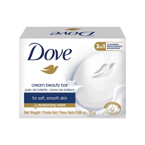 Dove Cream Beauty Bar, Soap, Carton, 25g/0.88oz